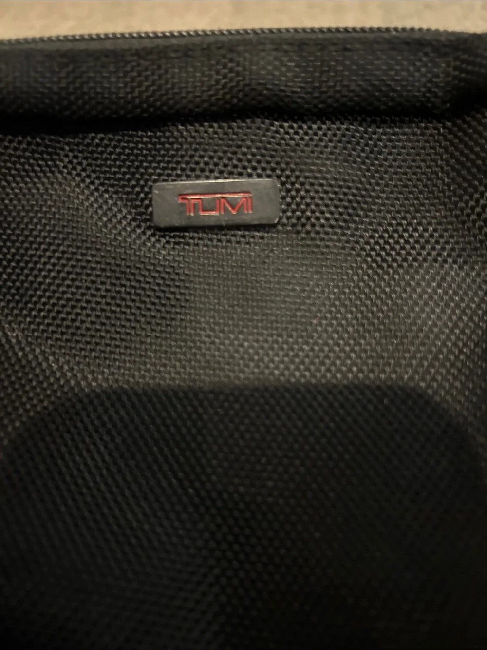 Tumi for Delta Black Nylon Toiletry Pouch